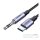 Ugreen AV143 3,5 mm-es mini jack AUX kábel, USB-C, 1m, fekete