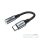 Ugreen USB-C audio adapter 3,5 mm jack, fekete-ezüst