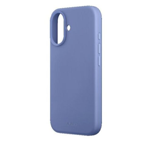 Uniq Lino Hue Apple iPhone 16 Magsafe Szilikon tok, kék