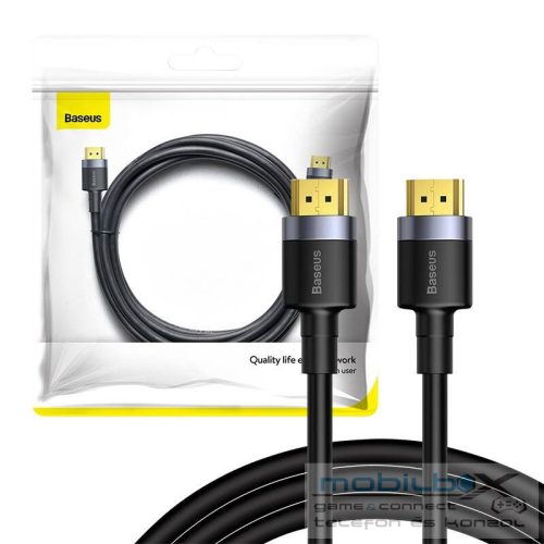 Baseus Cafule HDMI 2.0 kábel, 4K, 3D, 1 m, fekete-szürke