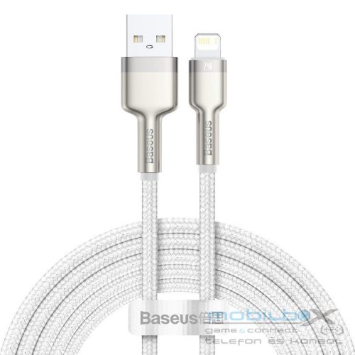 Baseus Cafule USB-Lightning kábel, 2,4A, 2m, fehér