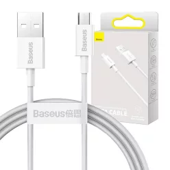 Baseus Superior Series USB-Micro-USB kábel, 2A, 1m, fehér