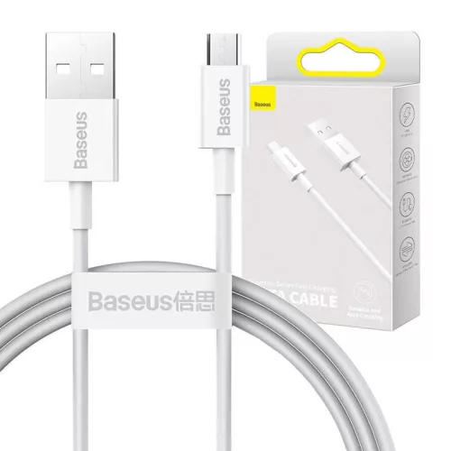 Baseus Superior Series USB-Micro-USB kábel, 2A, 1m, fehér