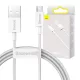Baseus Superior Series USB-Micro-USB kábel, 2A, 1m, fehér
