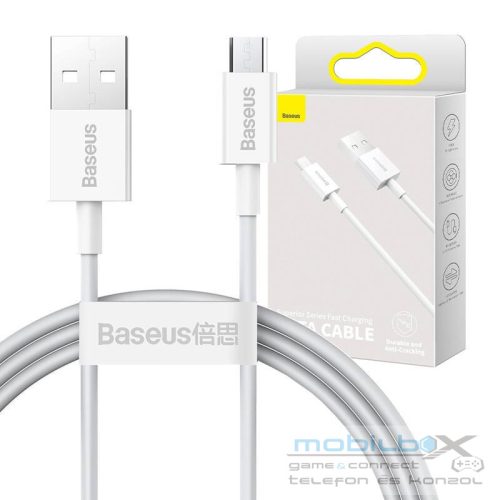 Baseus Superior Series USB-Micro-USB kábel, 2A, 2m, fehér