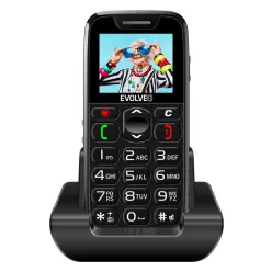 Evolveo EasyPhone (EP501) nyomógombos mobiltelefon, fekete