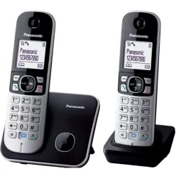 Panasonic KX-TG6812PDB DECT telefon, fekete-ezüst