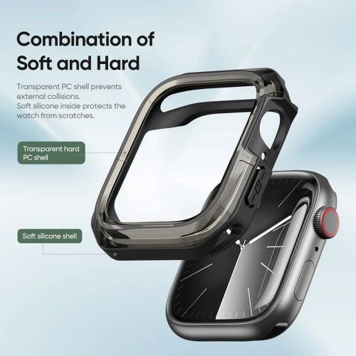 Dux Ducis Tamo Apple Watch 10 46mm tok, átlátszó-fekete