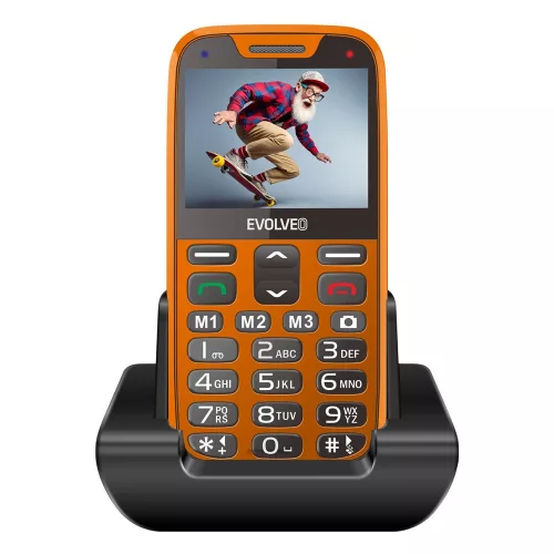 Evolveo EasyPhone XR (EP601) nyomógombos mobiltelefon, narancssárga