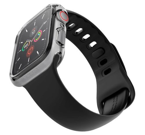 Spigen Ultra Hybrid Apple Watch S4 / S5 / S6 / SE 44mm tok, Crystal Clear, átlátszó