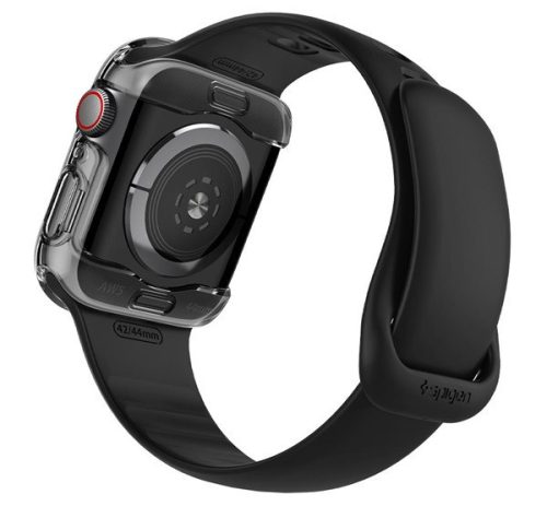 Spigen Ultra Hybrid Apple Watch S4 / S5 / S6 / SE 44mm tok, Crystal Clear, átlátszó