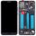 Huawei P20 kompatibilis LCD modul kerettel, OEM jellegű, fekete, Grade S+