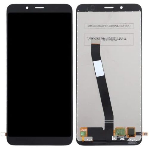 Xiaomi Redmi 7A kompatibilis LCD modul kerettel, OEM jellegű, fekete, Grade S+