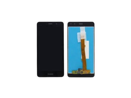 Huawei Y6 (2017) kompatibilis LCD modul kerettel, OEM jellegű, fekete, Grade S