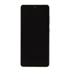   Samsung Galaxy S20 FE 4G kompatibilis LCD modul kerettel, OEM jellegű, fehér