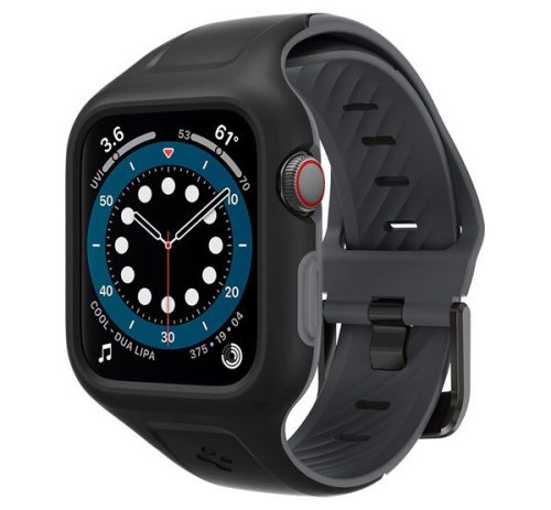 Spigen Liquid Air Pro Apple Watch S4 / S5 / S6 / SE 40mm tok / szíj, fekete