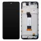 Xiaomi Redmi Note 10 kompatibilis LCD modul kerettel, OEM jellegű, fekete, Grade S+