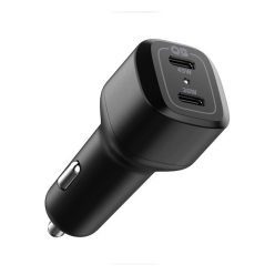 Spigen PowerArc autós töltő, USB-C-USB-C, 65W, fekete