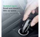 Baseus Circular autós szivargyújtó gyorstöltő, 2xUSB, 30W, fekete