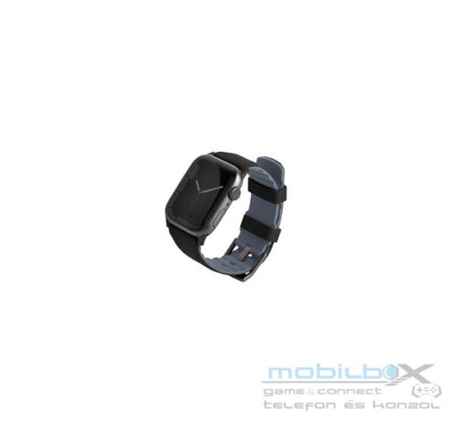 Uniq Linus Airosoft Apple Watch 42/44/45/49mm szilikon szíj, fekete