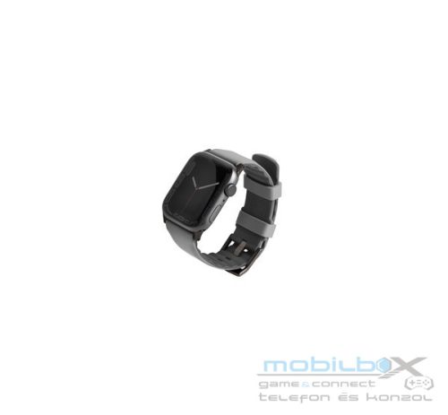 Uniq Linus Airosoft Apple Watch 42/44/45/49mm szilikon szíj, szürke