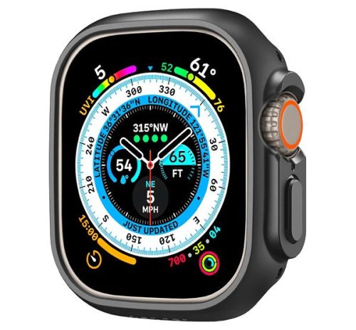 Spigen Thin Fit Apple Watch UItra 2 / 1 49mm, fekete tok