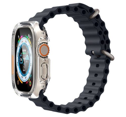 Spigen Ultra Hybrid Apple Watch UItra 2 / 1 49mm tok, Crystal Clear, átlátszó