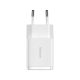 Baseus hálózati gyorstöltő 2xUSB, 10.5W, fehér