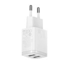 Baseus hálózati gyorstöltő 2xUSB, 10.5W, fehér