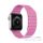 Phoner Apple Watch mágneses loop műbőr szíj, 38/40/41mm, rószaszín