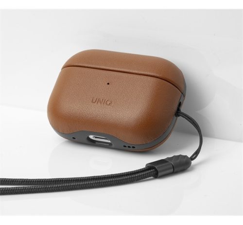 Uniq Terra Apple Airpods Pro 2 bőr tok, barna