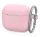 Phoner Simple Apple Airpods 3 szilikon tok akasztóval, rózsaszín