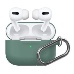   Phoner Simple Apple Airpods Pro szilikon tok akasztóval, zöld