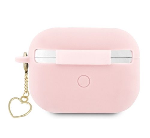 Guess Silicone Charm Heart Apple AirPods Pro 2 tok , rózsaszín