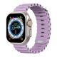 Phoner River Apple Watch 49/45/44/42 mm szilikon szíj, levendula