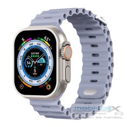   Phoner River Apple Watch 49/45/44/42 mm szilikon szíj, levendulaszürke