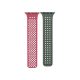 Phoner Spike Apple Watch szilikon szíj, 49/45/44/42mm, rószaszín/zöld