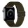 Phoner Dew Apple Watch csatos fonott szövet szíj, 38/40/41mm, zöld