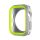 Phoner Twin Apple Watch szilikon tok, 45mm, ezüst/zöld