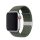 Phoner Spun Apple Watch csatos fonott szövet szíj, 38/40/41mm, zöld
