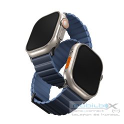   Uniq Revix Premium mágneses szilikon szíj Apple Watch 42/44/45/49mm, kék