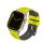 Uniq Linus Airosoft Apple Watch 42/44/45/49mm szilikon szíj, lime zöld
