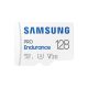 SAMSUNG Memóriakártya, PRO Endurance microSD kártya 128GB, CLASS 10, UHS-I (SDR104), + SD Adapter, R100/W40