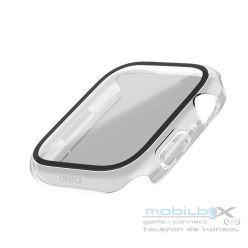   Uniq Nautic Apple Watch 41mm műanyag tok üvegfóliával, átlátszó