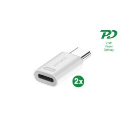 4smarts Lightning - USB-C PD adapter szett, 27W, 2 db
