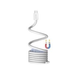   4smarts RollUp USB / USB-C mágnesesen feltekerhető töltő- és adatkábel, 1.5m, fehér