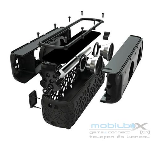 4smarts Solar Wireless Stereo hangszóró, fekete