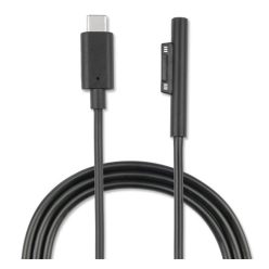   4smarts USB-C / Microsoft Surface töltőkábel, 5A, 1m, fekete