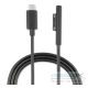 4smarts USB-C / Microsoft Surface töltőkábel, 5A, 1m, fekete