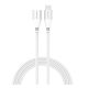4smarts Extension USB / USB-C töltő- és adatkábel, 60W, 1.5m, fehér